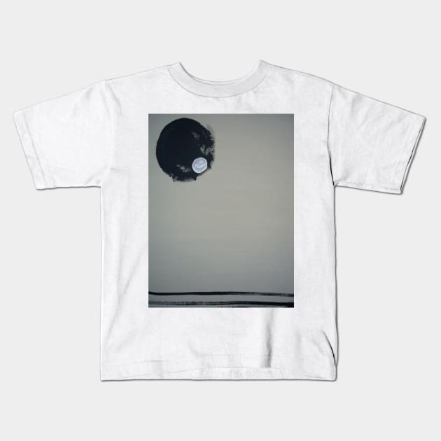 Grey Abstract 3 Kids T-Shirt by Jonesyinc